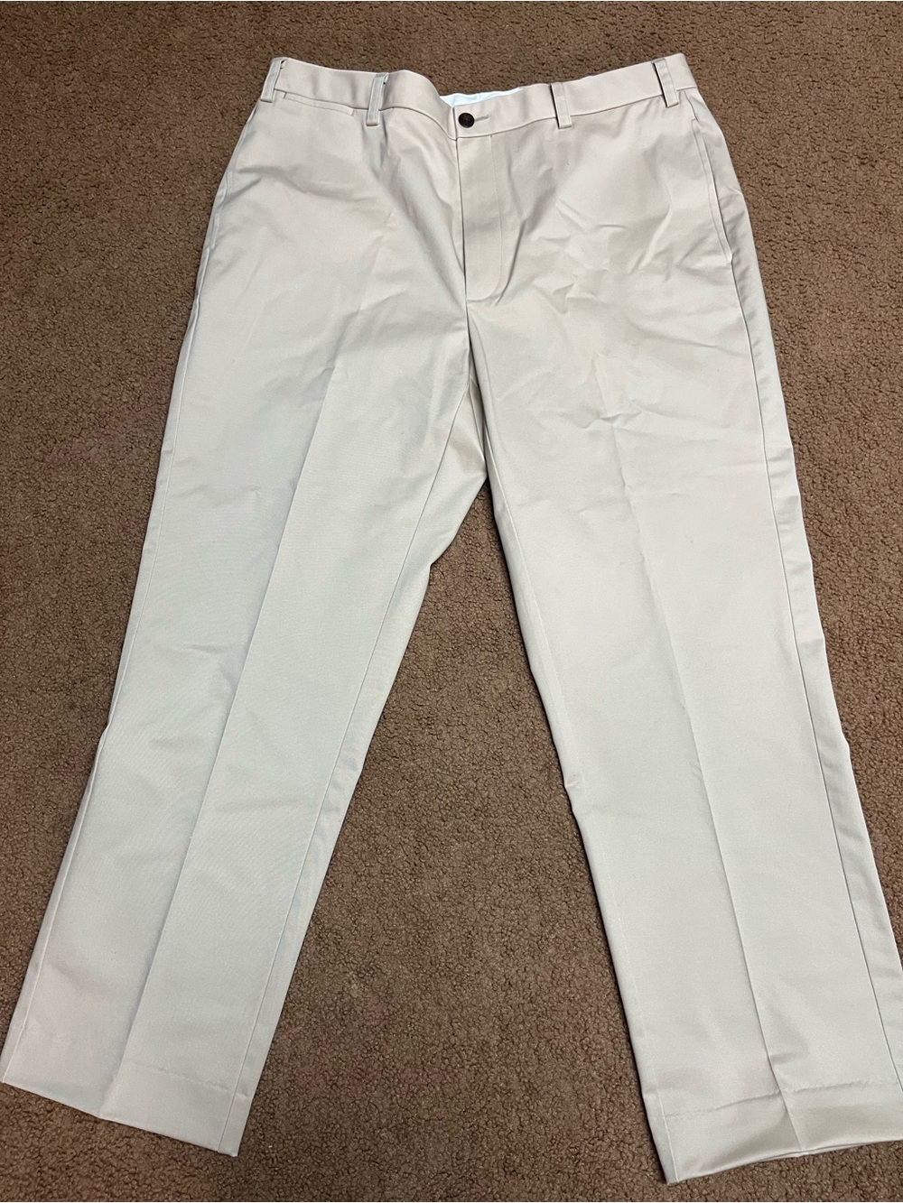 Orvis Men's Cream Dress Pants - Straight Leg